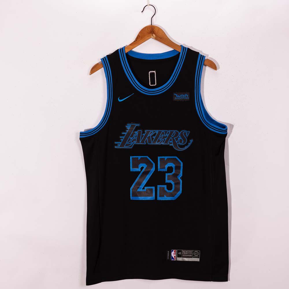 Men Los Angeles Lakers 23 James Black 2021 Nike Game NBA Jersey